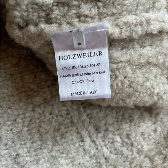 HOLZWEILER Boho Beige Barlind Oversized Turtleneck Sweater Wool Alpaca Blend S - Picture 9 of 16
